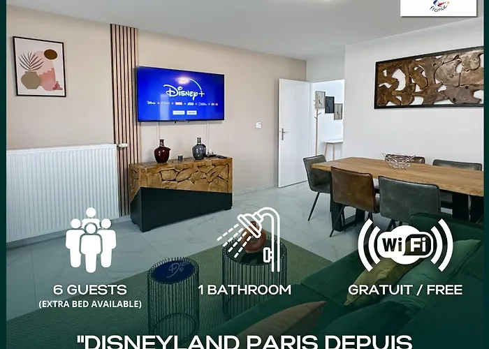 Le Chessy Disney - Logement Pour 6 A Disneyland Paris Avec Vue Sur Le Feu D Artifice